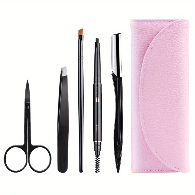 5pcs/1 Set of Basic Eyebrow Trimmer, Eyebrow Clip, Eyebrow Pen,   Set, Sharp Set, Eyebrow Knife Artifact, Eyebrow Trimmer Tool Set, Eyebrow Trimmer, Eyebrow Trimmer, Ey
