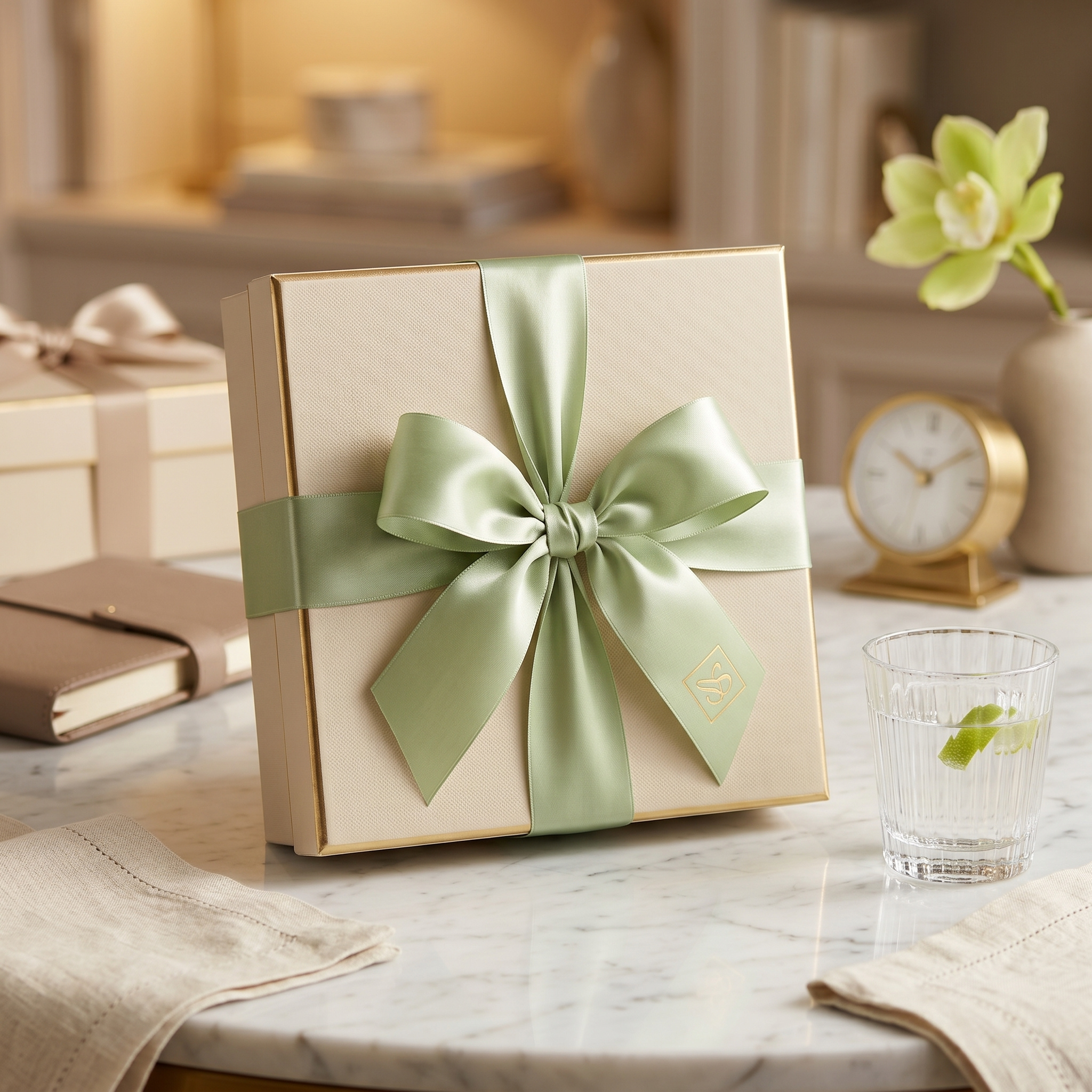 TEMU Grand Ruban Large en Satin Vert Herbe, Idéal pour Grands Nœuds, Décorations de Sapin de Noël, Guirlande de Mariage et Emballage Cadeau - 41 mm x