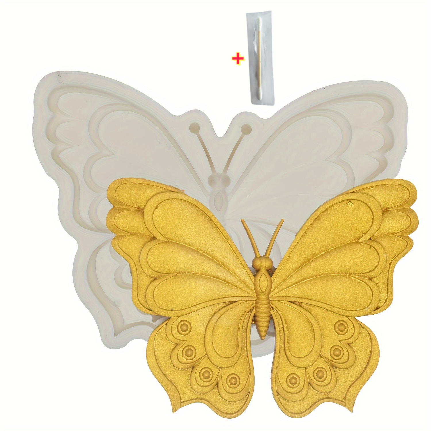 Fondant Mold And 1pc Cleaning Rod, 3d Mold, Candy Mold, Chocolate Mold, For Cake Decoration Tools, Baking Tools