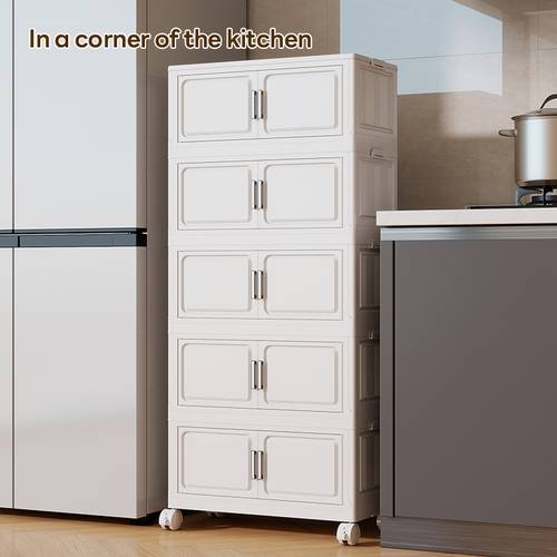 60cm front length 33cm side width 2 3 4 5 6 tier storage cabinet lid style storage box easy assembly assembly cabinet household cabinet folding snack cabinet living room storage cabinet bedroom storage cabinet home