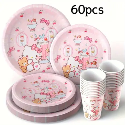 disposable plates and cups sold on Temu United States