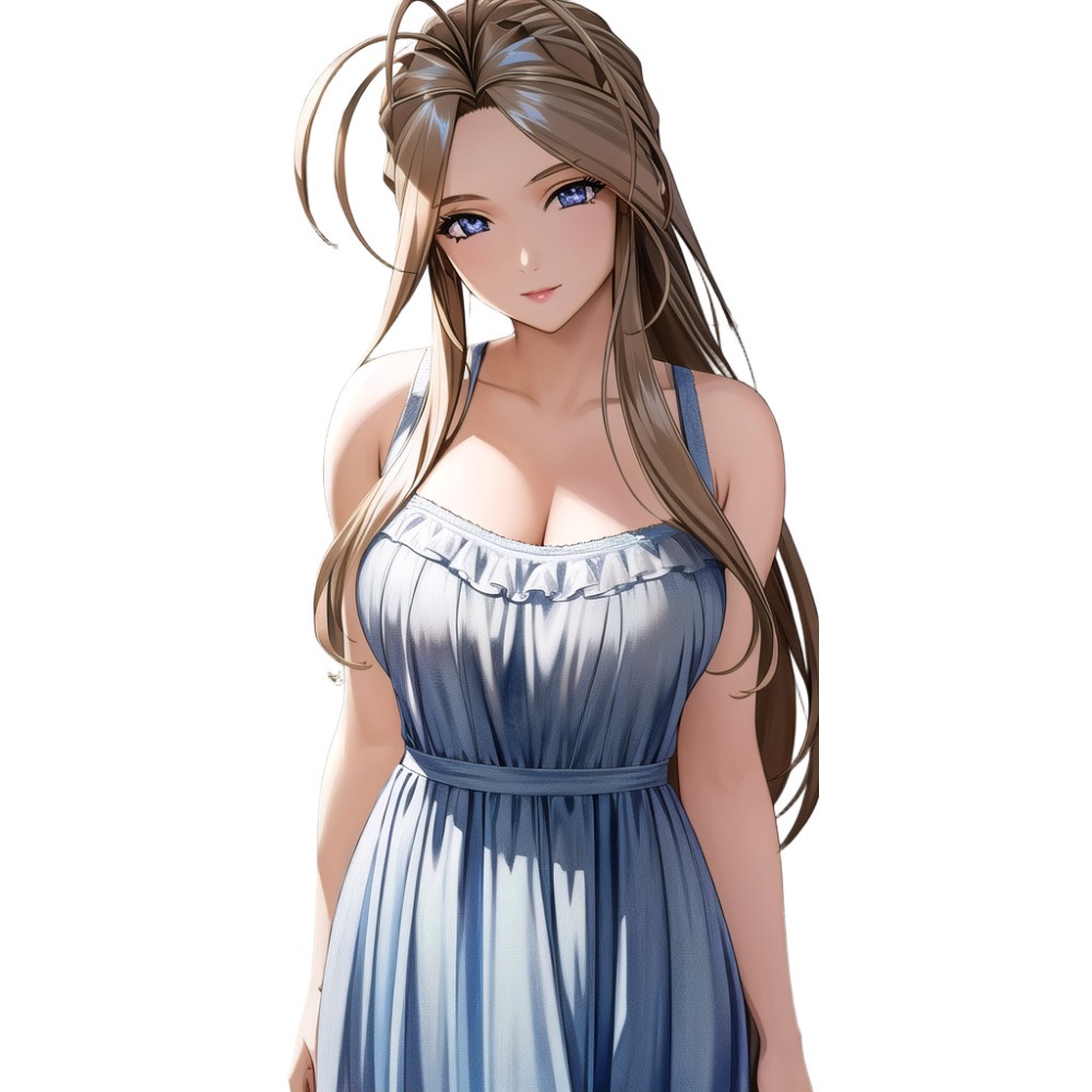 TEMU 2d Flat, 3-sheet Belldandy "" Vinyl Car Stickers 3-inch Waterproof 2d Flat Stickers