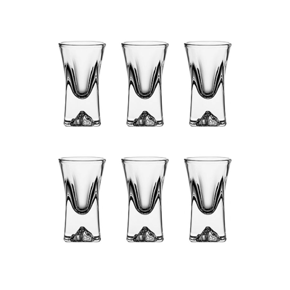 TEMU 6pcs 12ml Iceberg-base Creative Transparent Glasses | Suitable For Home Tasting Of Strong Liquor, Hand Wash Only, Reusable, Ideal For Holidays