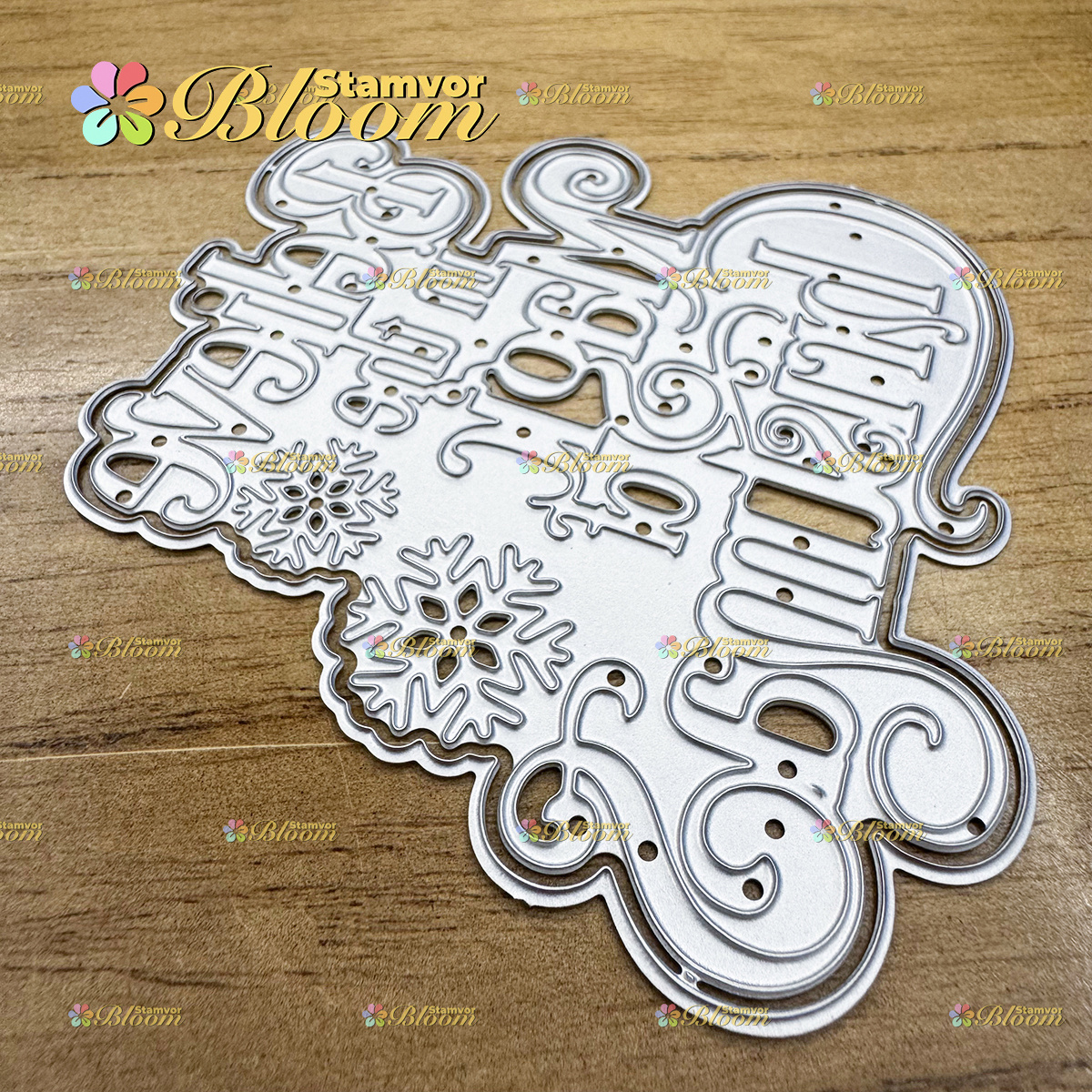 TEMU Original Lovely Winter Christmas Snowflake Layers Believe In Of Christmas Metal Cutting Dies Scrapbooking Album Greeting Cards Home Decoration