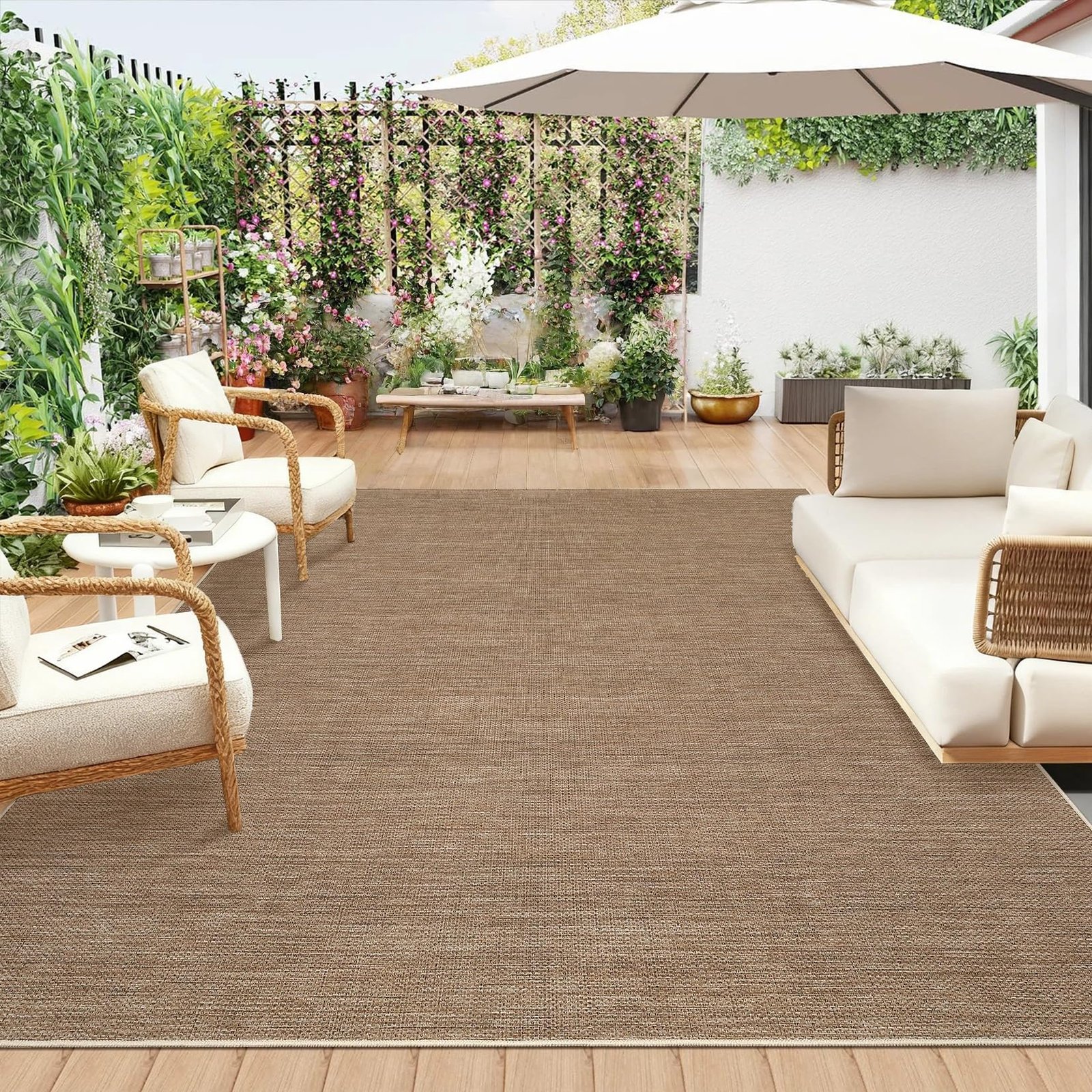 Image of 1pc Area Rugs, Modern Neutral Washable Rugs For Living Room, Soft Non-slip Low Pile Indoor Carpet, Durable Minimalist Floor Mats For Bedroom Dining Room Home Office
