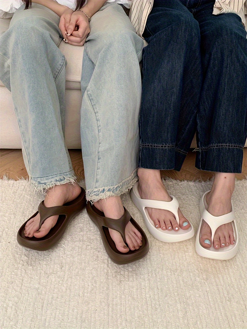 womens non   flops anti odor cushioned heel sandals lightweight   for women slip on casual slides for pool travel casual attire     durable   support eva material footwear poolside sandals    able sandals supportive sandals vacation essentials Product details 0