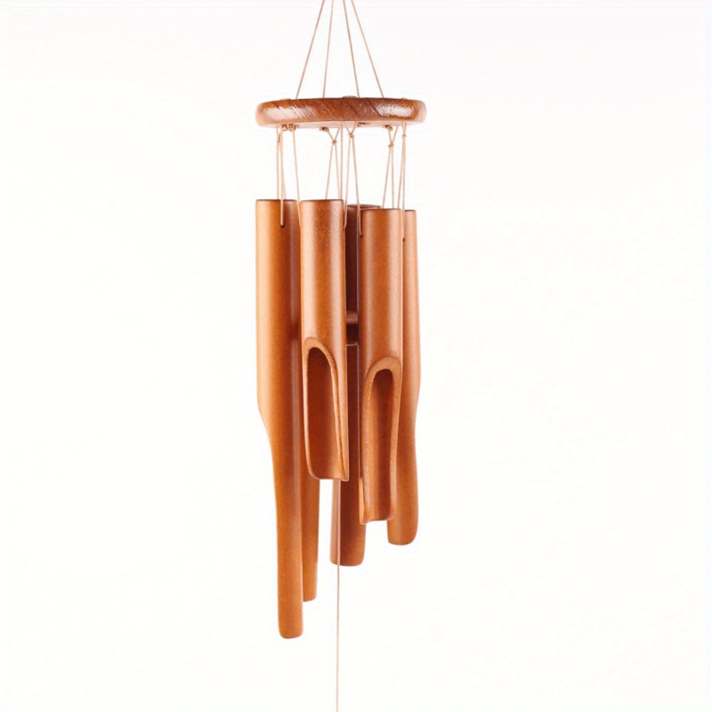 Handcrafted Bamboo Wind Chimes - Soothing Deep Tones, Perfect For Outdoor Decor, Home And Bedroom Ambiance, Ideal Gift For Any Occasion, Wooden, Small, Wedding Decor