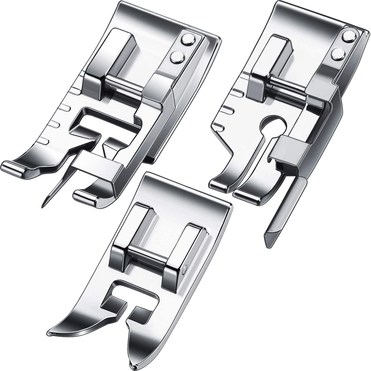 TEMU 3pcs In Foot And 1/4 Inch Quilting Presser Foot Set Suitable For Household Sewing Machines