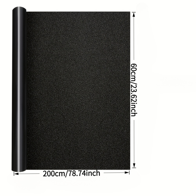 TEMU 1 Roll Privacy Window Film Suitable For Home, Office & Bathroom - Static Cling Removable Frosted Glass Covering, Light Blocking & Glare, Heat