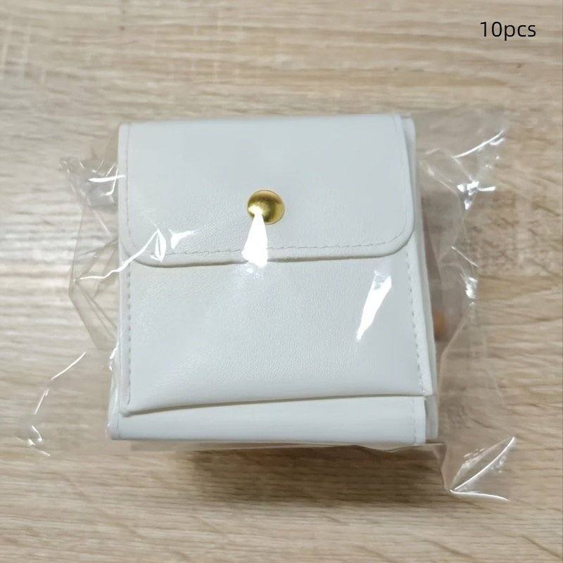 TEMU 10pcs Jewelry Pouches With Elastic Closure - Ideal For Earrings, Necklaces, Bracelets & Rings - Storage And Organization, Jewelry Storage|| Fabric