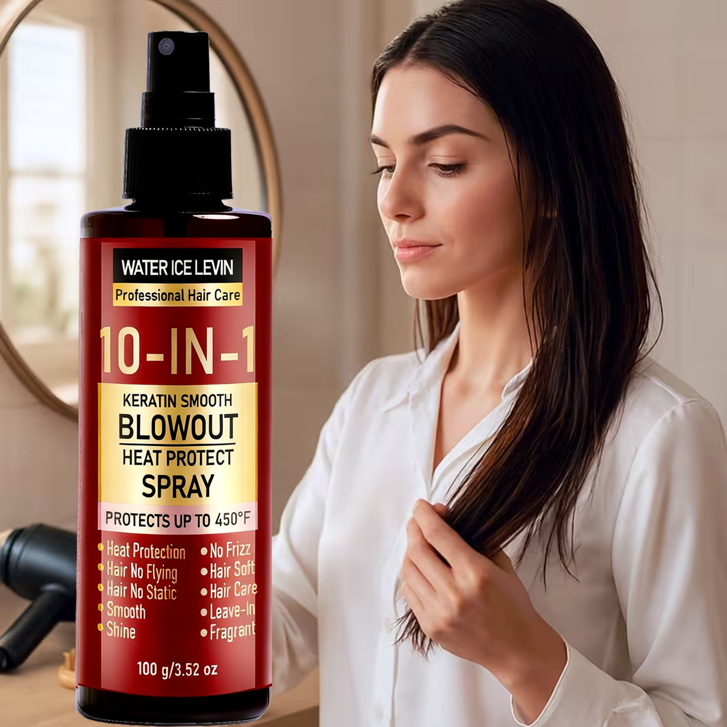 10-in-1 Keratin Smooth Blowout Heat Protect Spray