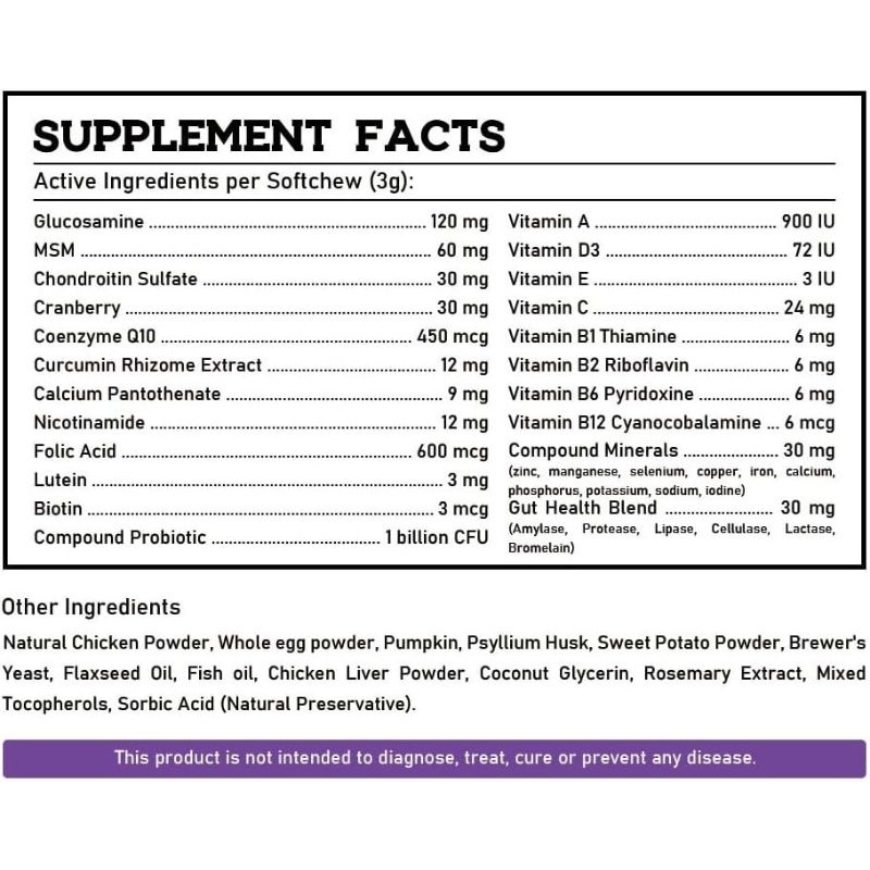 BASILSY MULTIVITAMIN Chicken Chews 120 Each