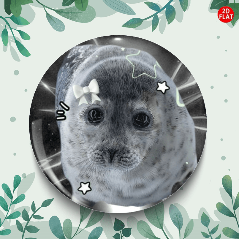TEMU 2026 New Cartoon Anime Bow Seal 2d Flat Pin/brooch/badge, Ideal For Apparel, Caps, Bags, And Other Small Items - Trendy Gifts For , , And