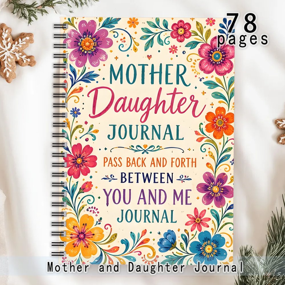 TEMU 1pc Simple Ways To A Guided Mother And Daughter Journal, Vibrant Interactive Pass Back And Journal For Deepening Shared And Me