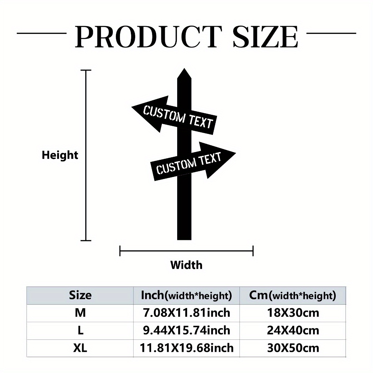 TEMU Custom Metal Arrow Signs, Direction Arrow Garden Stake, Direction Metal Stake, Stake With Plaque, Garden Metal Stake