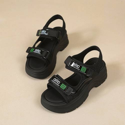 photo de l'article chaussures de plage dété pour femmes, style décontracté et athlétique, semelle épaisse, confortables et antidérapantes, chaussures décontractées à jambes courtes, de , et 970-1, chaussures pour femmes