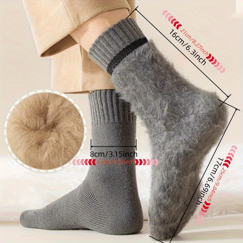 Heavy-Duty Extra-Thick Lined Snow Socks for Winter