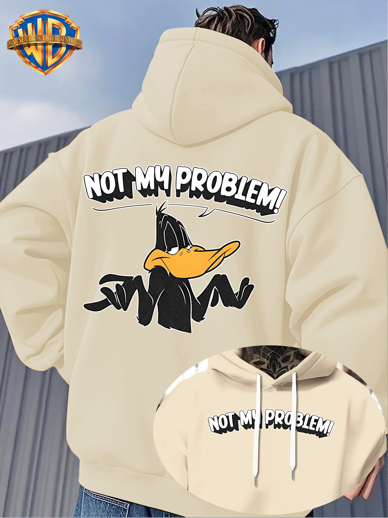     Official   Personality Pick! Dark Gray Tone with   s     Classic Attitude &  ! Text, Showcasing   Humor and   s   - Double-Sided Print Men s Casual Loose Adjustable Drawstring Hoodie for Comfortable Fall/Winter Wear, Women Can Wear as Oversized Clothing - Street Fashion Trend, Fleece-Lined  , Must-Have   Essential - Unisex Gift Idea
