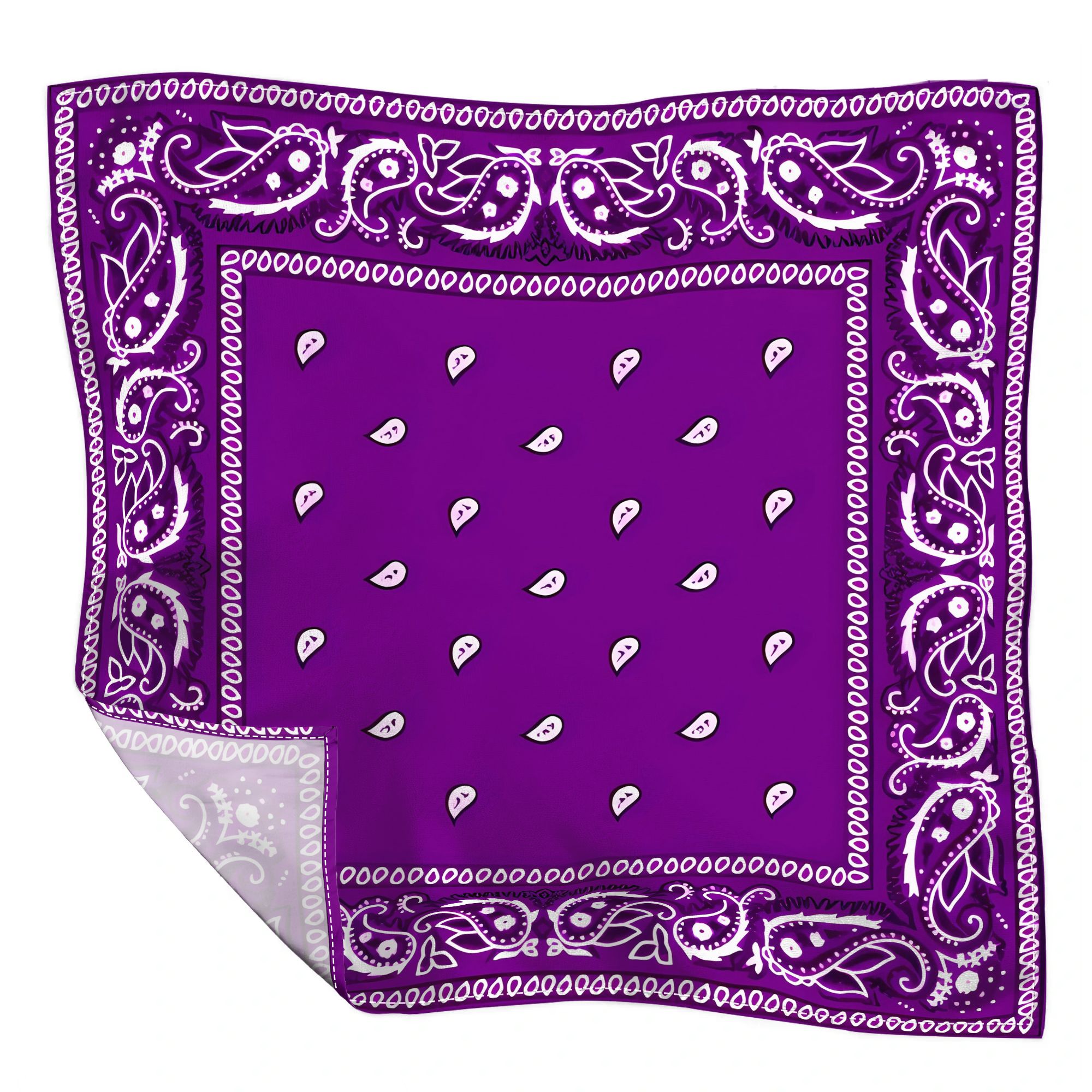 TEMU Foulard a multifunzionale con stampa 2D di uva e paisley, 55 x 55 cm, sciarpa per , bandana unisex adatta a