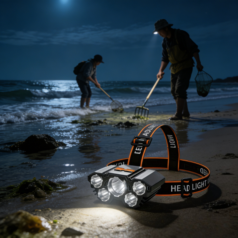 USB Rechargeable Outdoor Headlight for Emergency Lighting