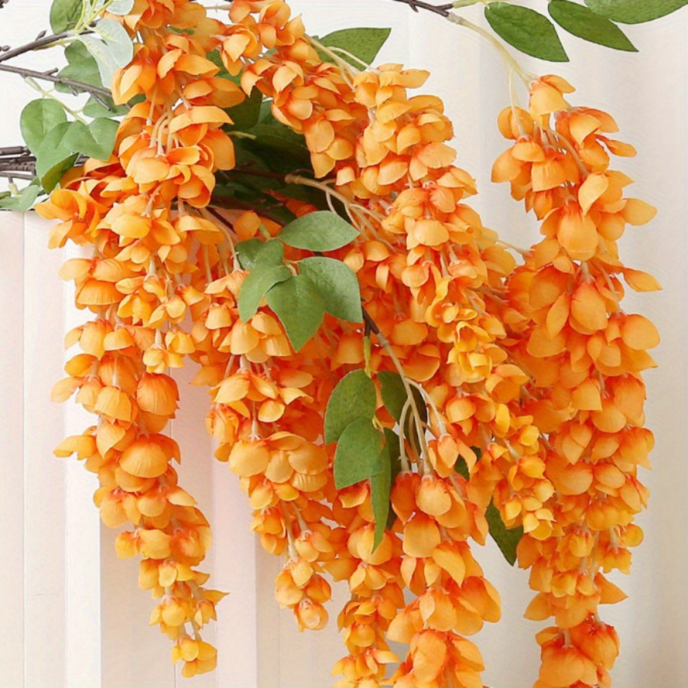 2pcs 47 2 inch artificial wisteria hanging flowers vines - Temu
