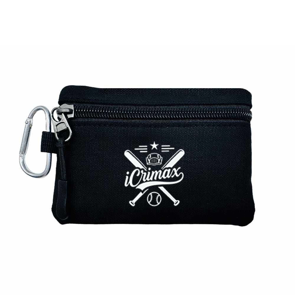 1pc Of "icrimax" Baseball Coin Pouch, A Compact Bag, Mini Wallet, Lanyard Clip Women's Wallet, Coin And Card Holder, Storage Pouch