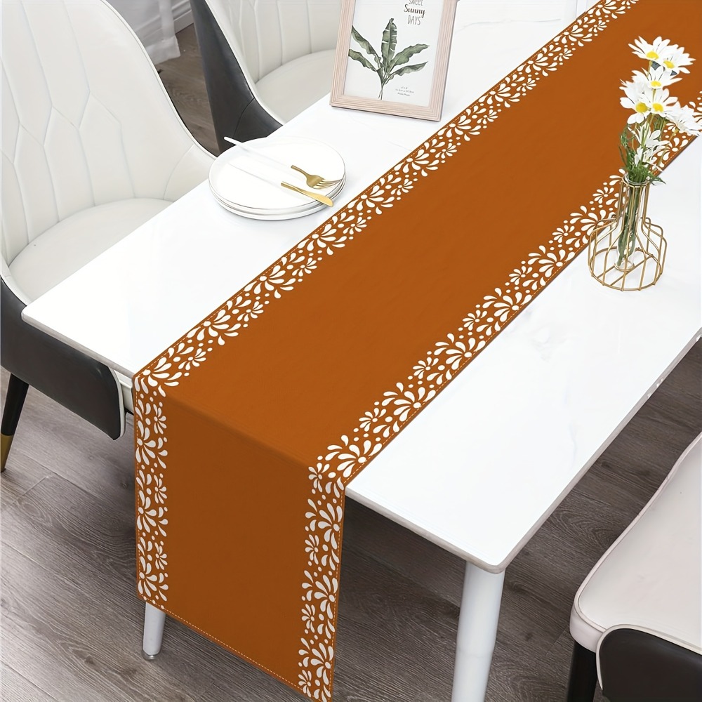 TEMU 1pc Mexican Table Runner, Suitable For - With And Patterns, Rectangular Table Decor, Festive Party Decoration