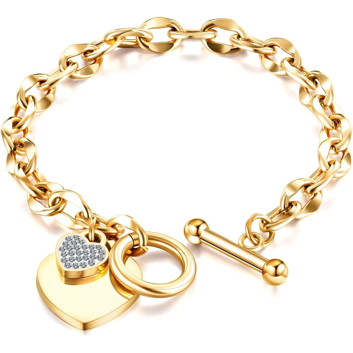 TEMU S925 Pendant Bracelet, Women's Romantic Gift, Golden Ot Bracelet, Is The For Valentine's Day, Christmas, Thanksgiving Gift Giving