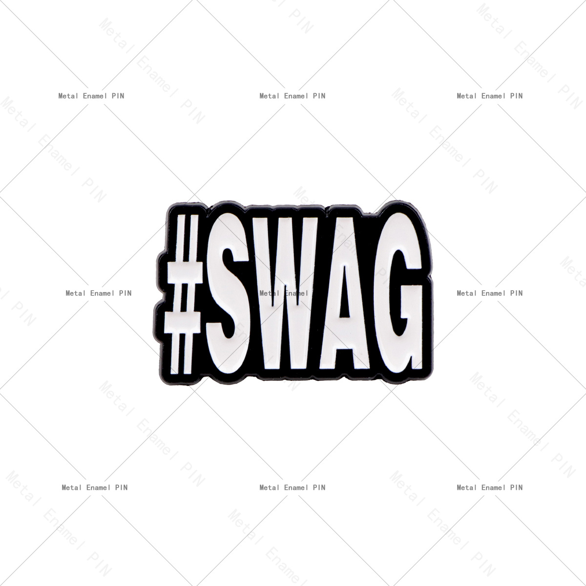 TEMU 1pc "SWAG" Épinglette Émaillée Mignonne Badges de sur Sac à Dos Broche pour Homme Vêtements Cadeau Bijoux Additions de Mode