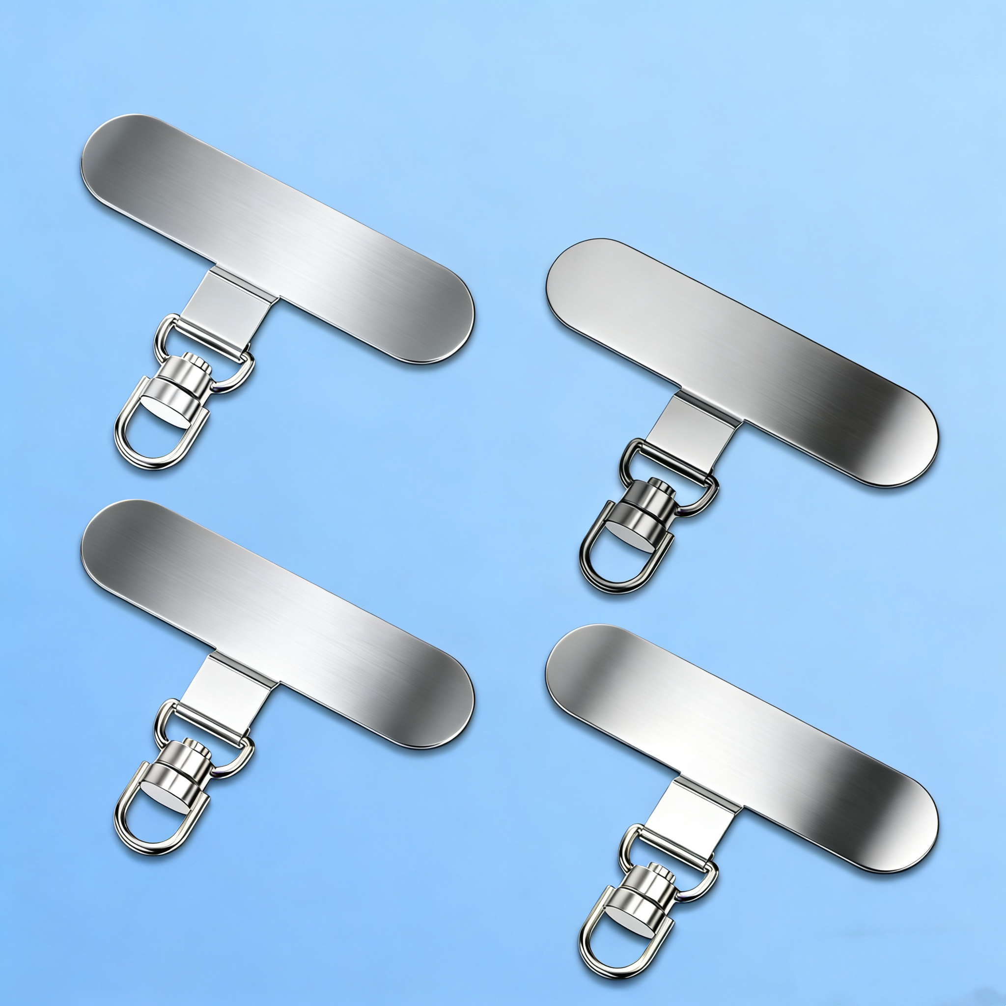 TEMU 4-pack 360° Rotating Phone Lanyard Buckle, Phone Lanyard Connector, Universal Connector, Metal Snap, Durable Material, Suitable For All Phone