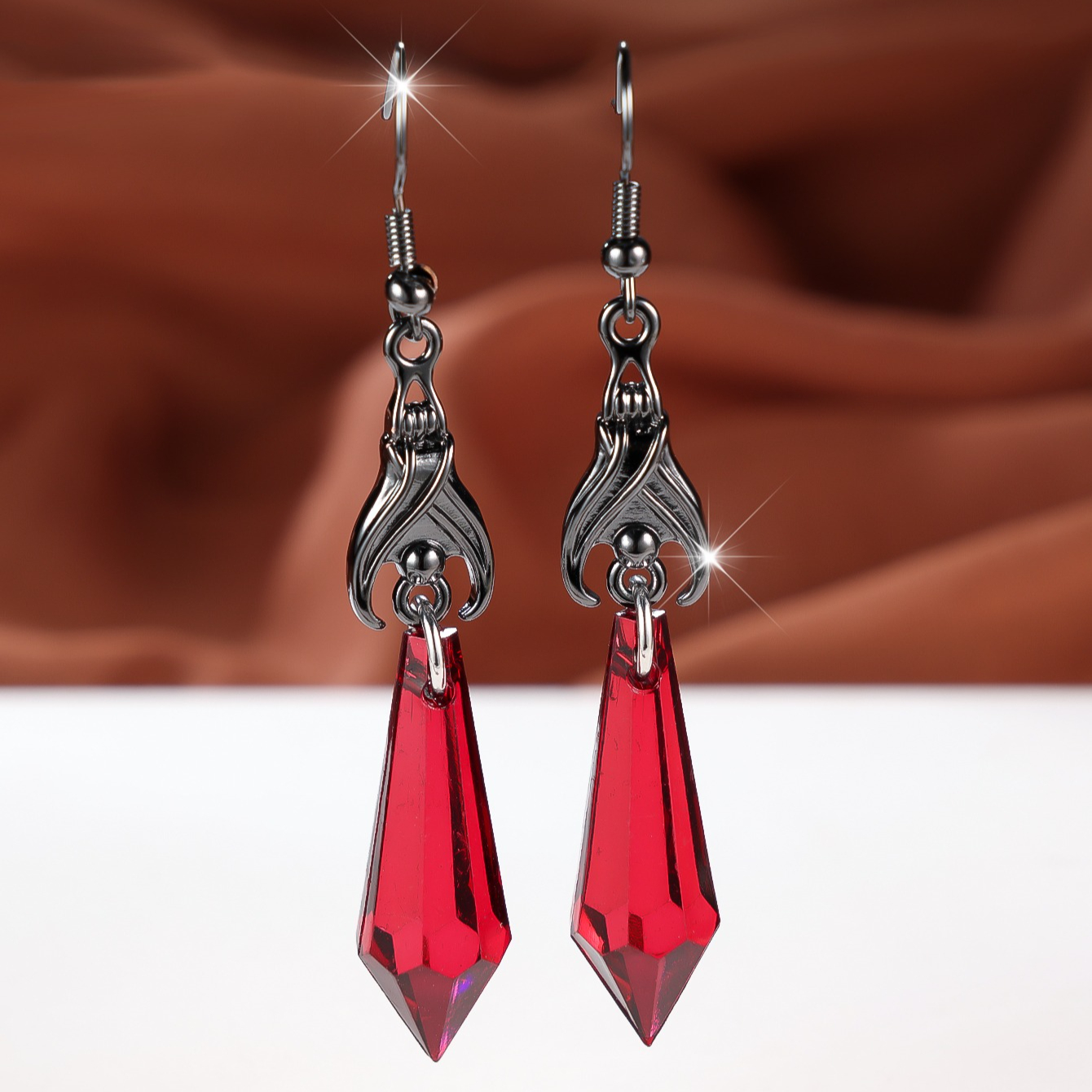 TEMU Vintage Gothic Style Carved Pointed Cone Drop Earrings, Retro Carved Pendant Earrings Unisex, Daily , Dark Party, Photoshoot, Date Outing,