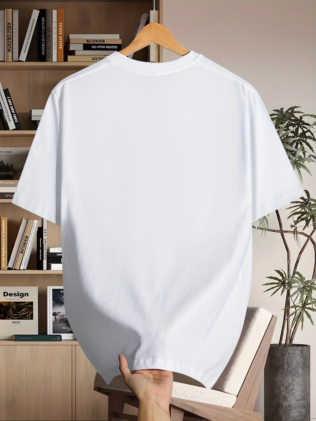 Men'S Short Sleeve T-Shirt | Casual Crew Neck with Slight Stretch, Geometric Pattern, Summer Season, Regular Fit for Adults