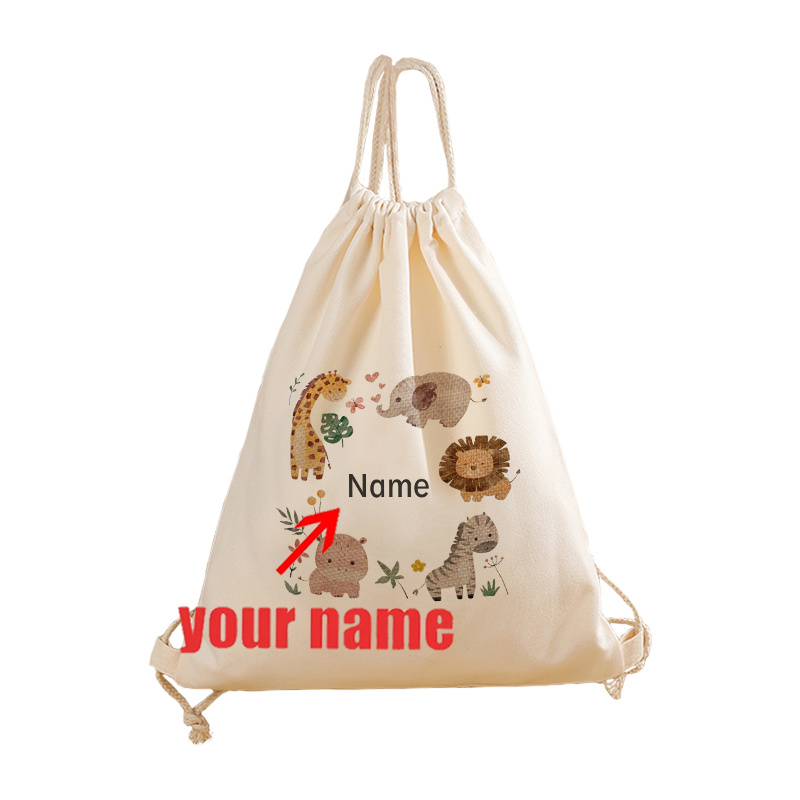 TEMU 1pc Mochila de Cordón con Diseño Personalizado, Bolsa Ajustable para Deportes y Viajes, Bolsa de Almacenamiento con Cordón, Bolsa para Zapatos y