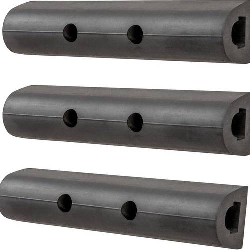 2090615 inch universal rubber bumper guard protector strips rear fender pad 3 pack