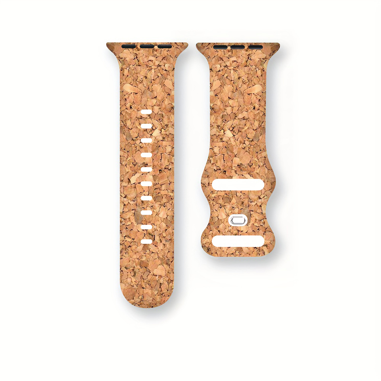 TEMU For Smartwatch Strap | Designed For For Iwatch | Fits /2/3/4/5/6/7/8/9/10/11/ultra/se And Sizes 38/40/41/42/44/45/49mm | -yellow Cork Pattern |