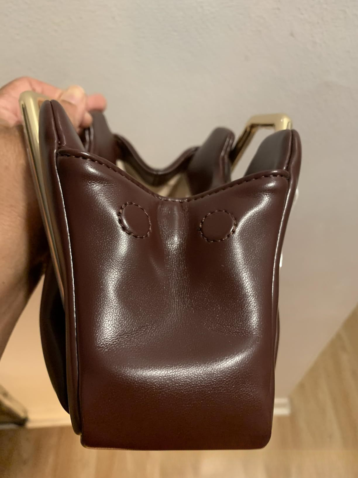 Luxury Elegant Evening Clutch with Magnetic Closure & Fixed Strap - Shiny Solid Color Handbag for Women, Wedding, Party, Formal Events - Burgundy/Black/Light Brown/White - Versatile Bridesmaid Gift & Daily Use Bag, Bridal Handbag, Designer Handbags for Women, Wedding Guest Bag, Bridal Clutch Purses, Dress Purse, Party Accessory, Stylish Purse, Highquality Finish, Sleek Construction, Women's Handbag, Fashion Women