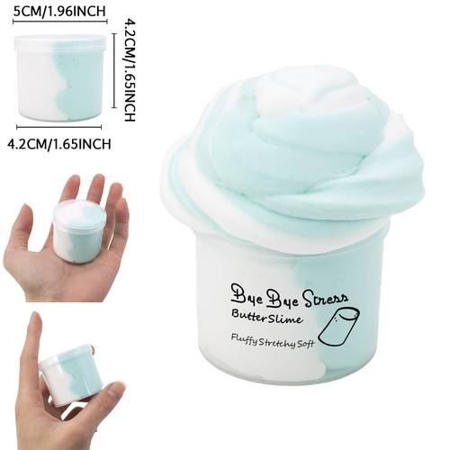 1pc butter slime super soft fluffy non sticky diy relax slime sensory toy kids prizes fidget toy for girls boys birthday party favors christmas halloween small gifts