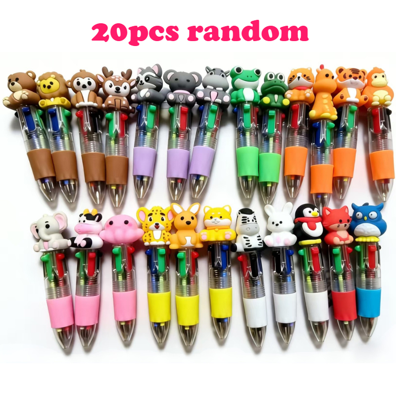 TEMU 20pcs Random Mini Wildlife Park Animal Pens, Cute Pens, Party/birthday Gifts, Classroom Rewards, Suitable For Daily Writing And Offices, Fun