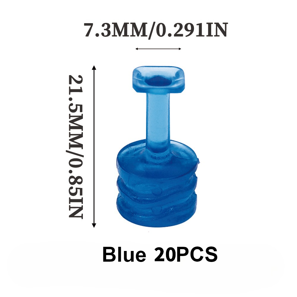 TEMU 20pcs Pdr Car Dent Repair Glue Tabs, Square Plane& Round Base, Paintless Dent Removal Lifter Accessories For Hail Damage, Edge& Corner Dents