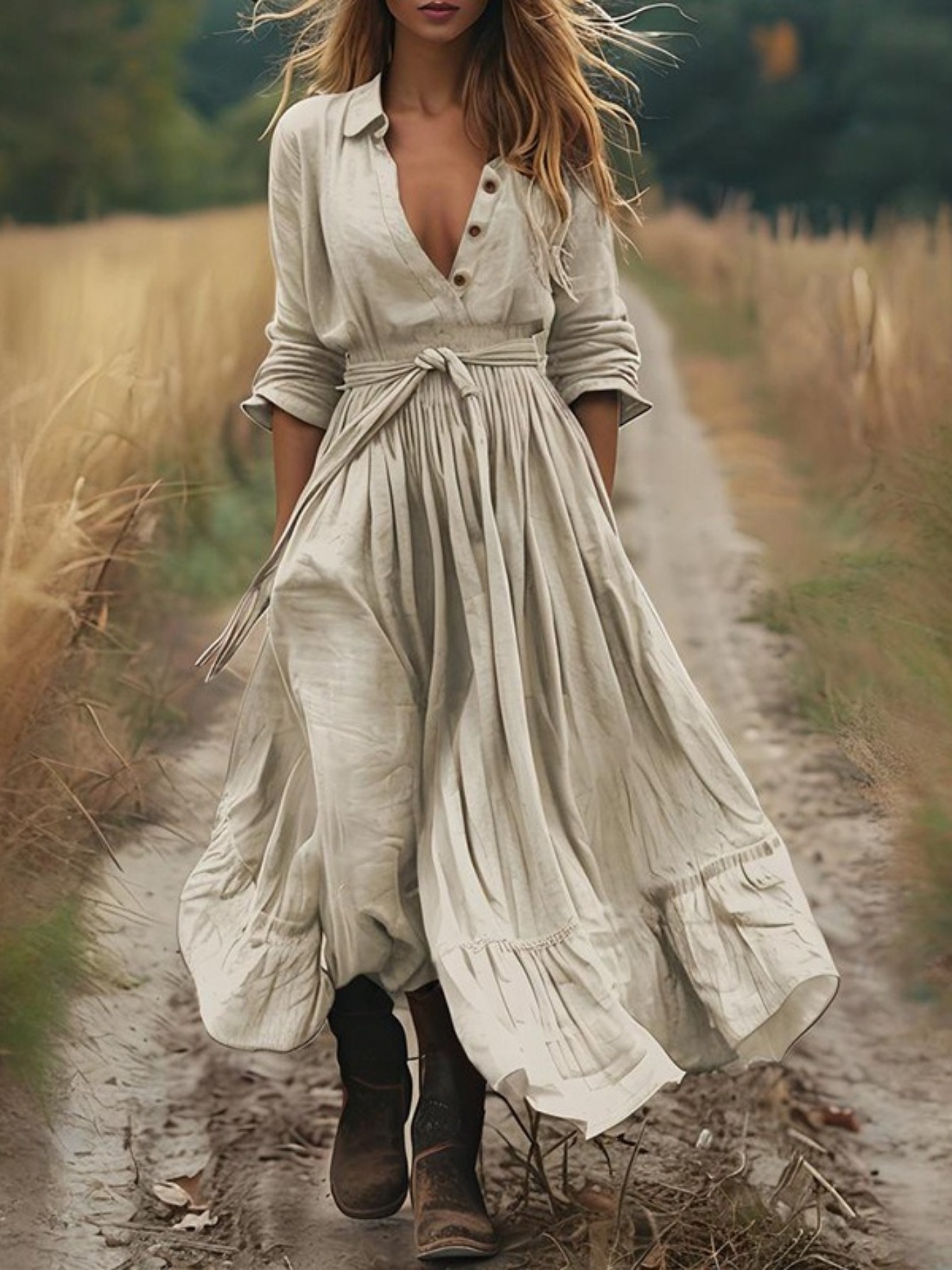 linen dresses sold on Temu United States