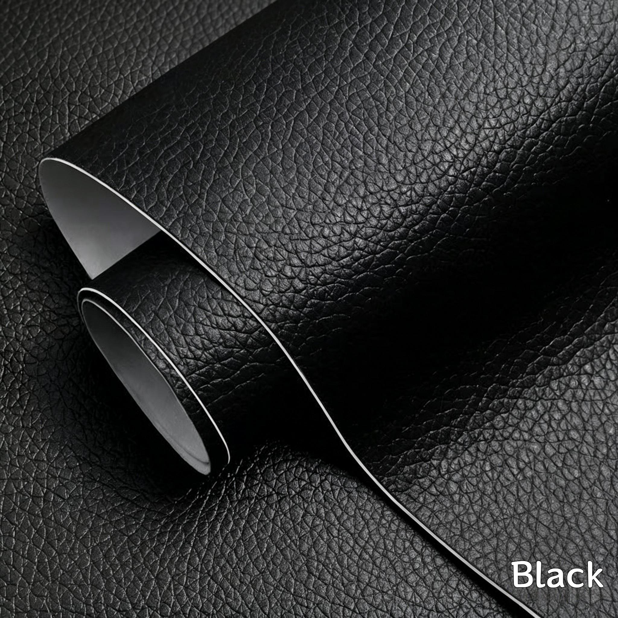 TEMU Patch multifonctionnel auto-adhésif texture litchi, matériau PU auto-adhésif, disponibles en plusieurs couleurs, pré-adhésif pour une forte ,