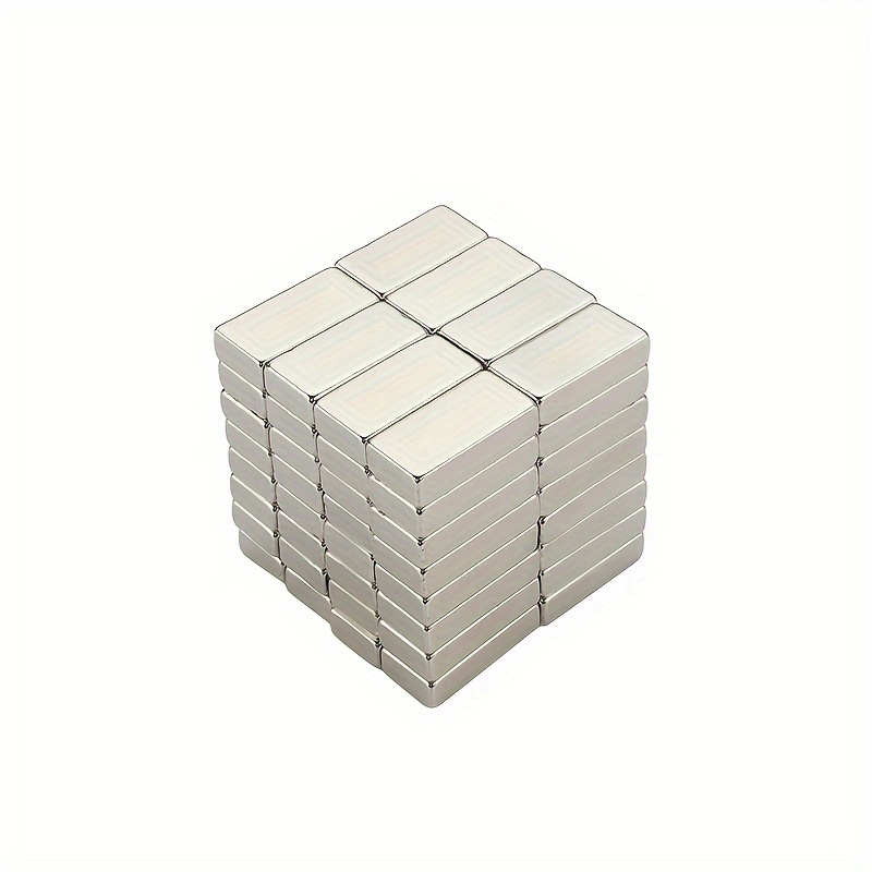 TEMU Aimants de réfrigérateur 15X6X2Mm, Aimants rectangulaires longs, Aimants durables pour armoires, bureaux, rangement, ajouts de rangement,