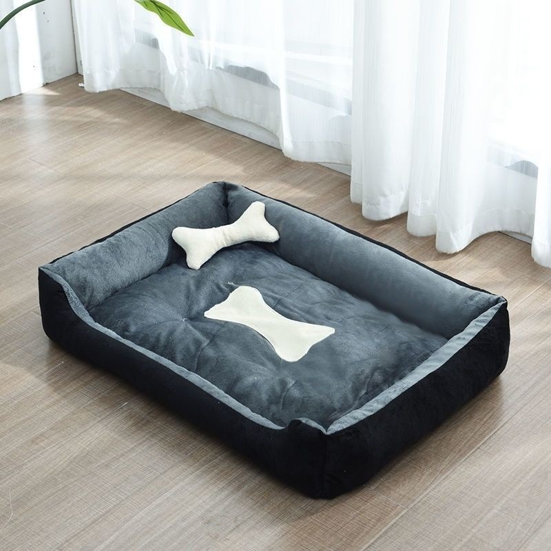 Image of Bed Suitable For Small/medium/large - Modern Winter Warm Pet Bed With Cozy Teddy, Bedding For Puppies And Kittens, No For Use
