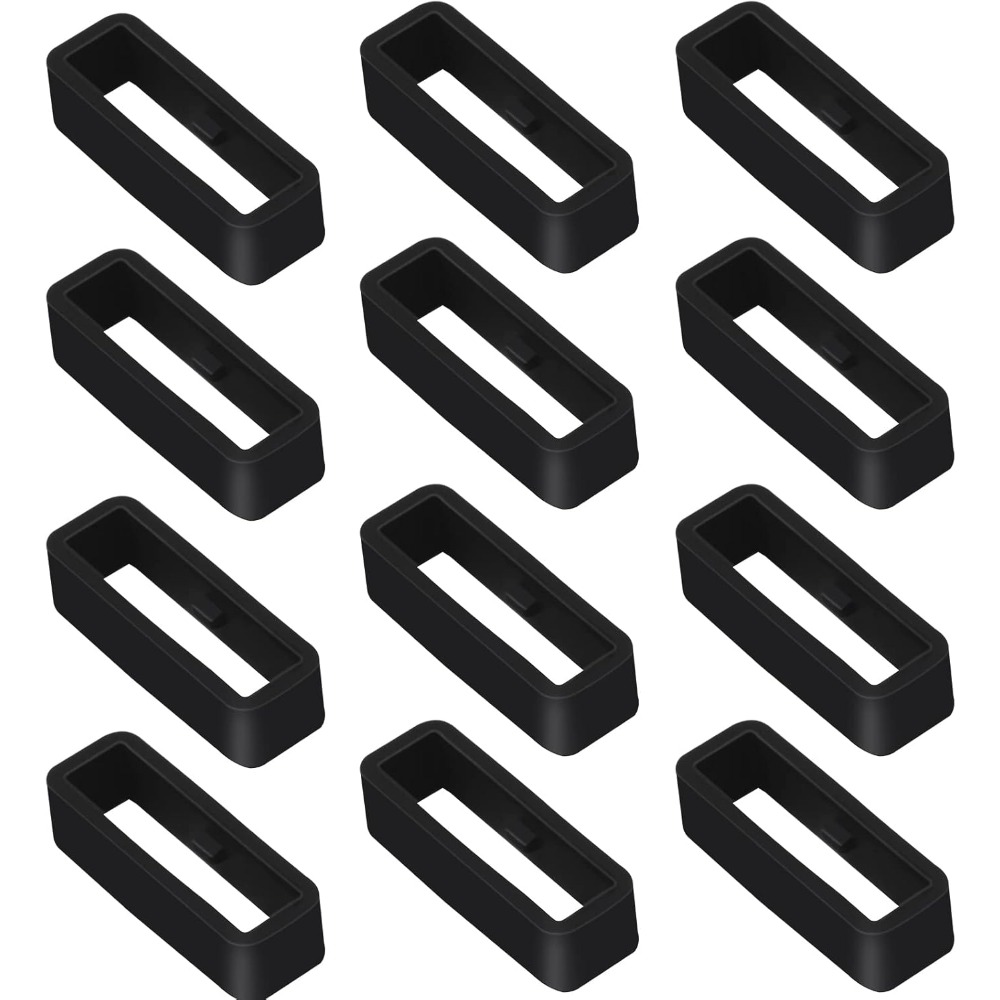 TEMU 12pcs Silicone Watch Bracelet Loop, Strap Ring, Silicone Watch Bracelet Holder Watch Bracelet Keeper Smartwatch Band Retainer Loop
