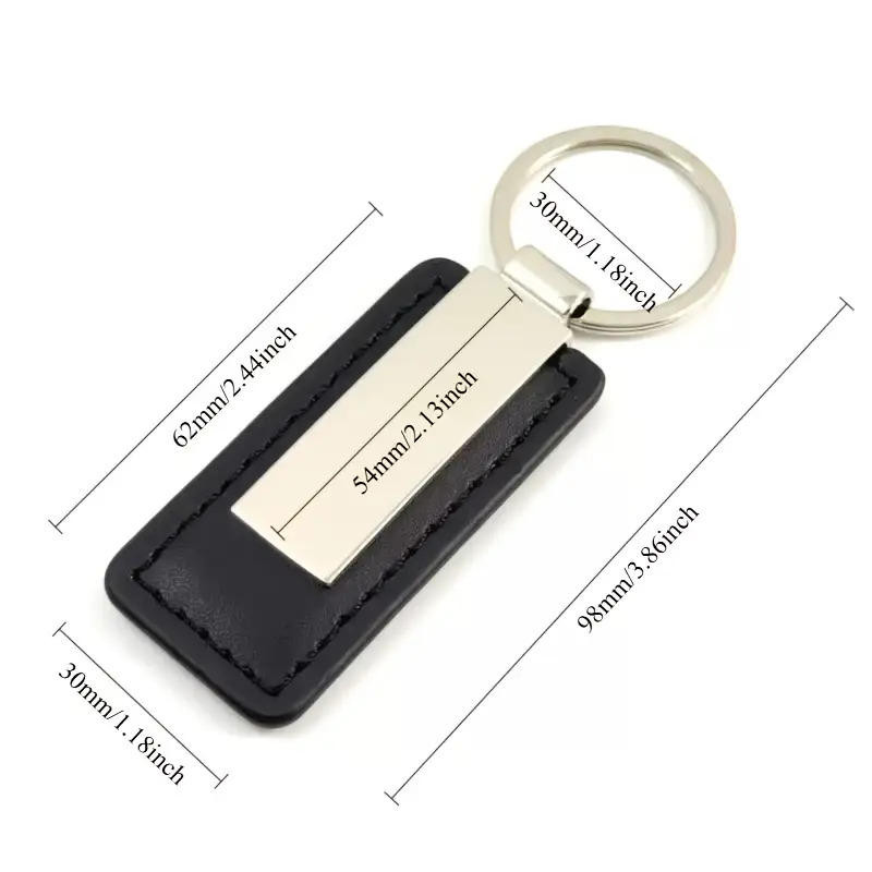 Image of 1pc Stylish Men's Keychain With Stainless Steel Id Tag Customizable Name And Phone Number Durable Perfect Gift For Dad