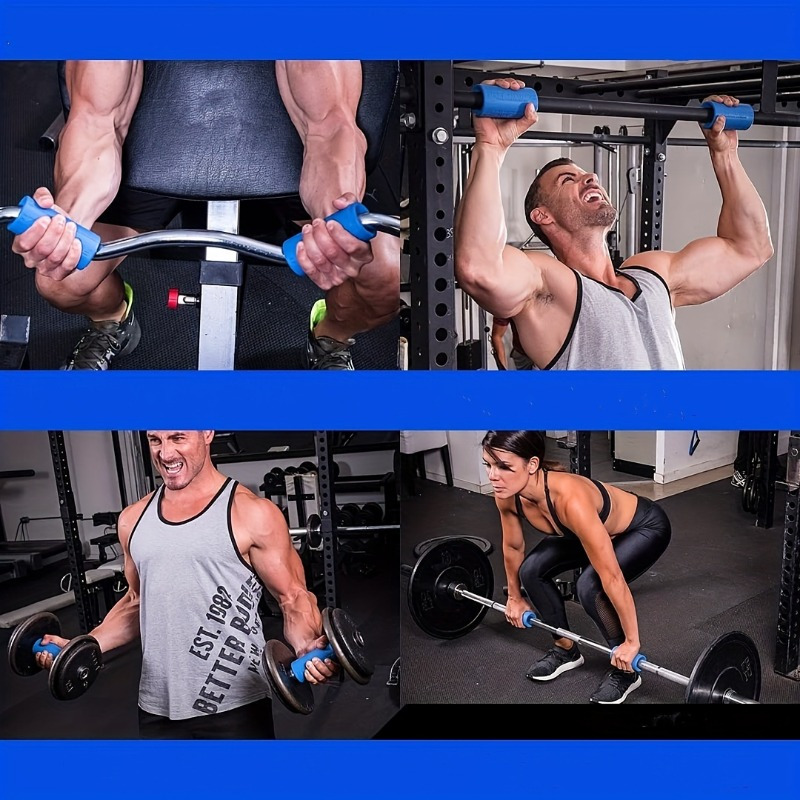 silicone barbell grips adapter high density non slip hand grip enhancer for dumbbells fixed style multiple colors sku specific 9