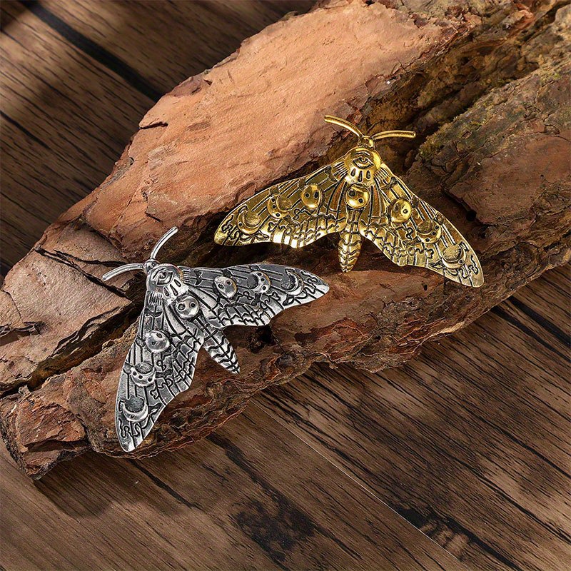 viking vintage moth hair clip spring clip trendy simple - Temu