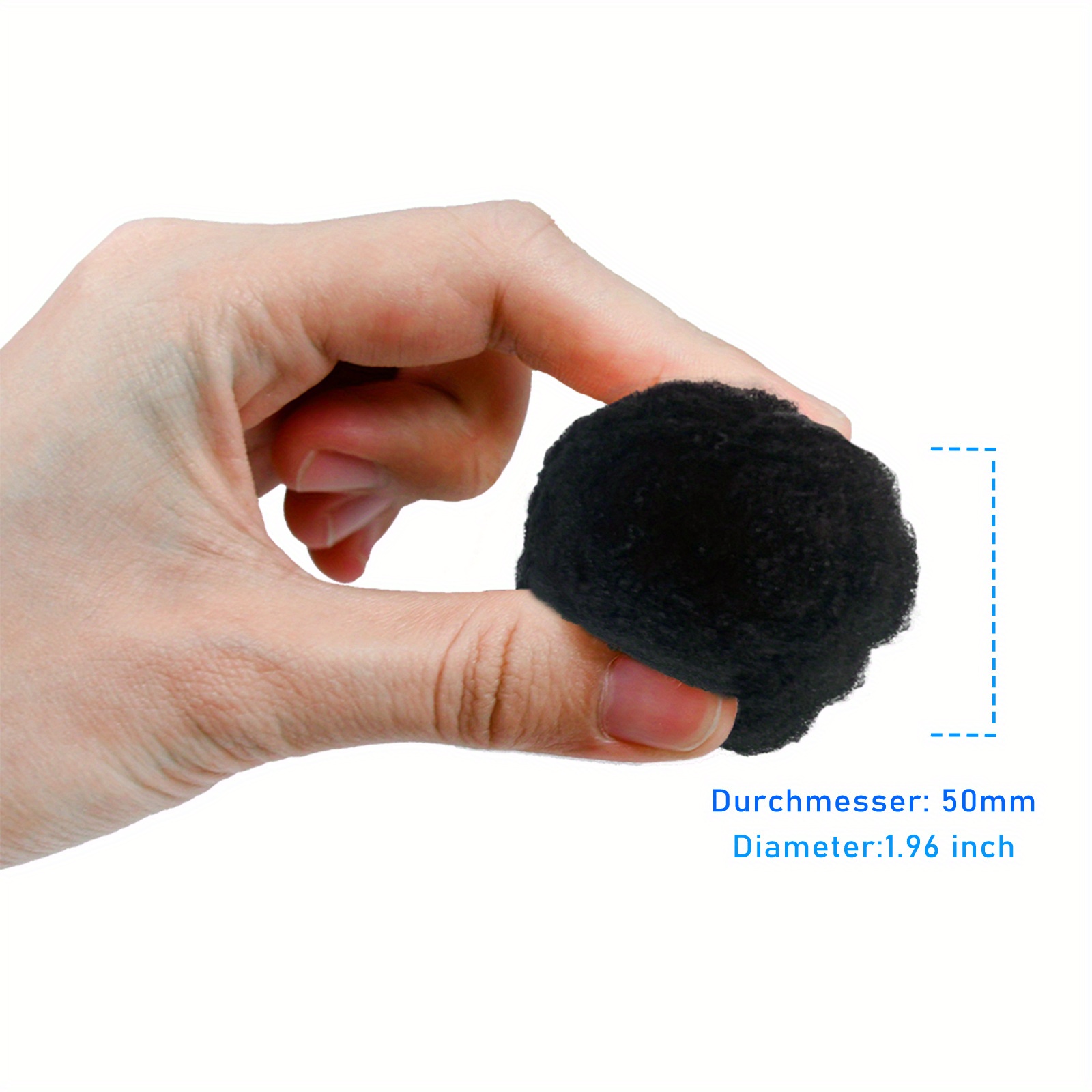 2100g Filter Ball Swimming Pool Filter Ball Suitable For Pool, Swimming Pool, Filter Pump, Aquarium Sand Filter Black