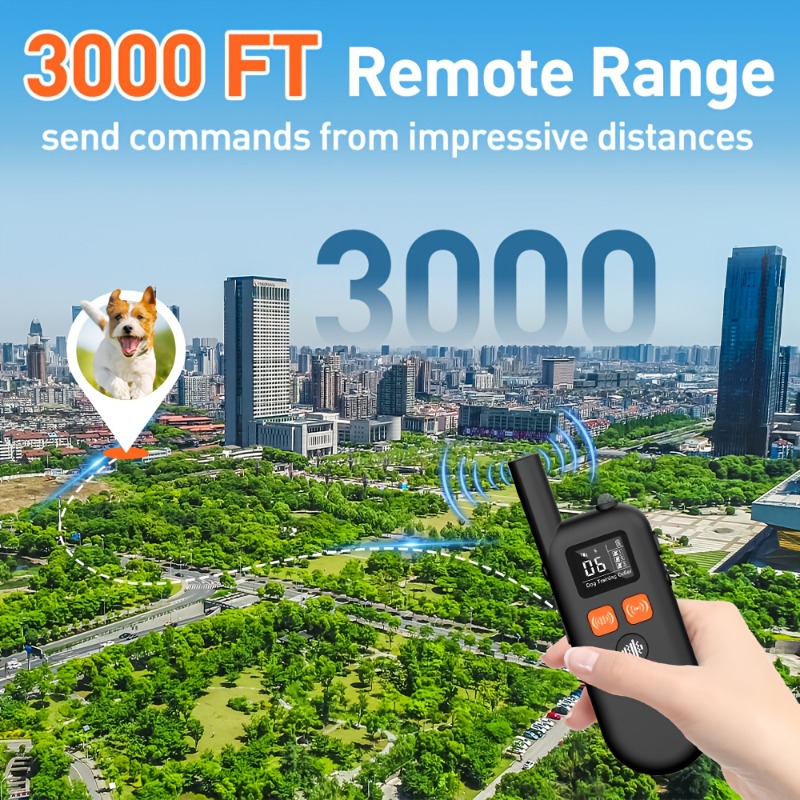Pet Dog Training Collar Kit Efficient Adjustable Collar Intelligent Remote Control Dog Training Device