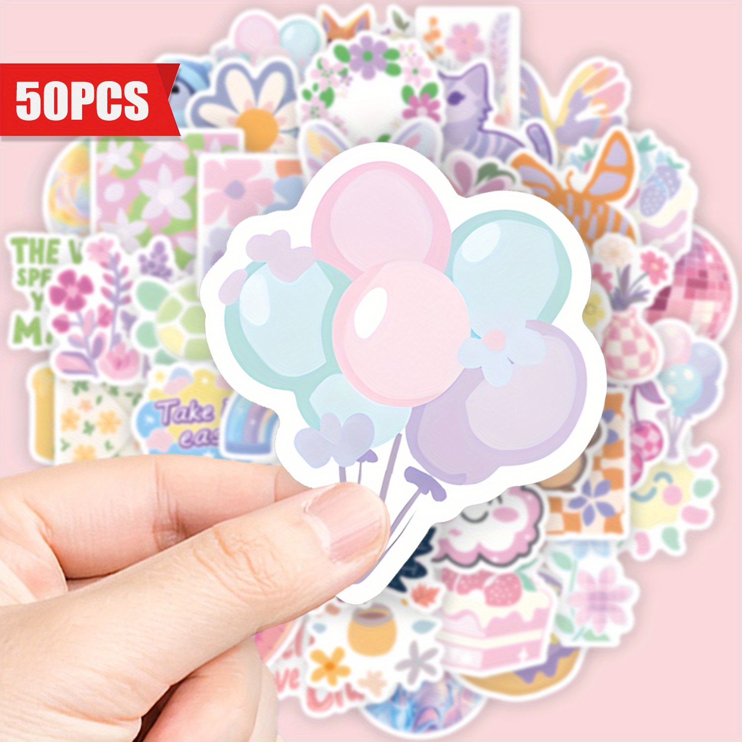 100PCS Foam Flower Stickers - Wall Stickers